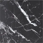 Tischplatte Schwarz 40x40 Cm 6 Mm Hartglas In Marmoroptik Vidaxl