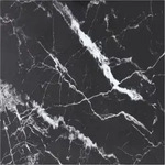 Vidaxl Tischplatte Schwarz 80x80 Cm 6 Mm Hartglas In Marmoroptik