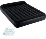 Luftbett 203 X 152 X 25 Cm Dura-beam Mit Integriertem Kopfkissen - Intex