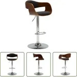 Barhocker Grau Bugholz Und Stoff Vidaxl
