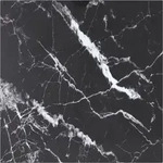 Tischplatte Schwarz 50x50 Cm 6 Mm Hartglas In Marmoroptik Vidaxl