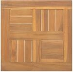Tischplatte Quadratisch 40x40x2,5 Cm Massivholz Teak Vidaxl