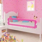 Kleinkind Bettschutzgitter 2 St&uuml;ck Rosa 150 X 42 Cm Vidaxl