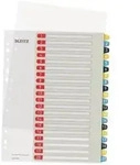 Leitz Zahlenregister Leitz Cosy Din A4 &Uuml;berbreite 1-20 Polypropylen Mehrfarbig