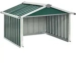Rasenm&auml;her Garage 92x97x63 Cm Verzinkter Stahl Gr&uuml;n Vidaxl