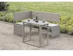 Eckbank Set Eckb 148x100x91cm Tisch 90x50x75cm Stahl/kunstst