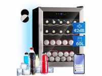 Klarstein - Kühlschrank 60 l, Kleiner Kühlschrank mit App-Steuerung, Leiser Mini
