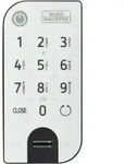 Burg-w&auml;chter Tastatur 7712 Fingerprinttastaturanthrazit / Wei&szlig;