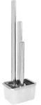 Vidaxl Garden Fountain Silver 48x34x153 Cm Stainless Steel
