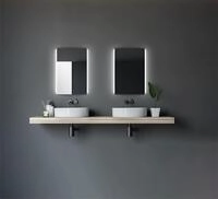 Talos - Chic Badspiegel 50 X70 Cm - Badezimmerspiegel Mit Led Beleuchtung In