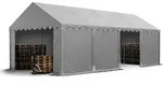 Toolport Lagerzelt 4x8 M Zelthalle Unterstand Weidezelt Pvc Plane 700 N Wasserdicht