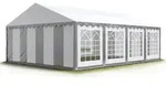 Party-zelt Festzelt 4x8 M Garten-pavillon -zelt Pvc Plane 700 N In Grau-wei&szlig;