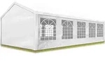 Partyzelt Pavillon 4x10 M In Wei&szlig; Pe Plane 350 N Wasserdicht Uv Schutz Festzelt