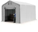 Zelthalle 3x6m Lagerzelt Industriezelt 3m Seitenh&ouml;he Pvc Plane 850 N Grau 100%