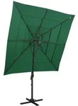 Sonnenschirm Mit Aluminium-mast 4-lagig Gr&uuml;n 250x250 Cm - Vidaxl
