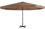 Sonnenschirm Mit Aluminium-mast 500 Cm Taupe Vidaxl