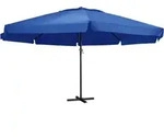 Sonnenschirm Mit Aluminium-mast 600 Cm Azurblau Vidaxl