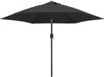 Sonnenschirm Mit Metall-mast 300 Cm Anthrazit Vidaxl