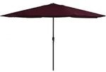 Sonnenschirm Mit Metall-mast 390 Cm Bordeauxrot Vidaxl 699529