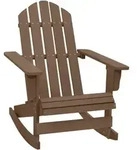 Vidaxl - Garten-schaukelstuhl Holz Braun