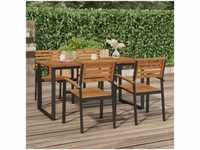 Gartentisch,Terrassentisch mit Beinen in U-Form 160x80x75 cm Massivholz Akazie...