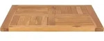 Tischplatte Massivholz Teak 70&times;70&times;2,5 Cm Vidaxl