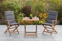 Comodoro Set 5tlg 2 Sessel Kissen Tisch 70x70cm