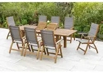 Acapulco Set 9tlg 8x Klappsessel 1x Az-tisch