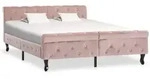 Bettgestell Rosa Samt 140x200 Cm Vidaxl