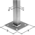 Alberts Universalpfosten - 102 Cm Lang, 30 X 30 Mm