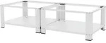 Ml-design - Doppel Waschmaschinen Untergestell Mit 2 Ablagen, Wei&szlig;, 128x54 Cm,