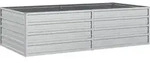 Garten-hochbeet 160x80x45 Cm Verzinkter Stahl Silber Vidaxl