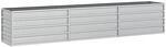 Vidaxl Garden Raised Bed 240x40x45 Cm Galvanized Steel Silver