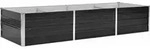 Garten-hochbeet Anthrazit 240 X 80 X 45 Cm Verzinkter Stahl - Vidaxl