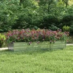 Garten-hochbeet 240x80x45 Cm Verzinkter Stahl Silber Vidaxl