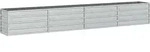 Garten-hochbeet 320x40x45 Cm Verzinkter Stahl Silber Vidaxl