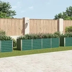 Garten-hochbeet Verzinkter Stahl 320x80x77 Cm Gr&uuml;n - Vidaxl