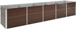 Garten-hochbeet Verzinkter Stahl 400&times;80&times;77 Cm Braun - Vidaxl