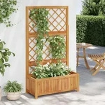 Hochbeet Mit Spalier 85x38x150 Cm Massivholz Akazie - Vidaxl