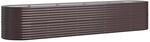 Hochbeet Pulverbeschichteter Stahl 368x80x68 Cm Braun - Vidaxl