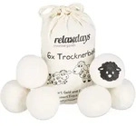 Relaxdays - Trocknerb&auml;lle Xxl, 6 Trocknerkugeln, Filzb&auml;lle F&uuml;r Trockner, Aus