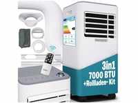 MONZANA® lokale Mobile Klimaanlage 3in1 24h Timer Fernbedienung Luftentfeuchter