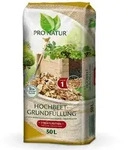 Pro Natur - Hochbeet Grundf&uuml;llung Bio Gr&uuml;nstempel, Stark Grobe Struktur, 50 Ltr