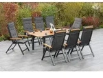 Tilos Set 17tlg 8 Sessel Kissen Tisch 150(200)x90cm