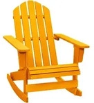 Vidaxl - Adirondack-schaukelstuhl Massivholz Tanne Orange