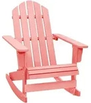 Vidaxl - Adirondack-schaukelstuhl Massivholz Tanne Rosa