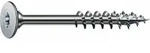 Spax - Flachr&uuml;ckwandkopf F&uuml;r Korpus, 4,0 X 34 Mm, 200 St&uuml;ck, Teilgewinde,