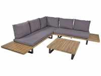 Lounge-Gruppe acapulco, 4-tlg - Stahl, 100% Polyester, Akazie fsc 100% 985269