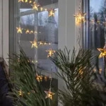 Star Trading - Led Lichtervorhang ,star Curtain' Mit Sternen, 30 Leds,