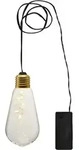 Led H&auml;ngeleuchte ,glow', Batterien Und Timer, Leuchtdraht, Klar, 13cm